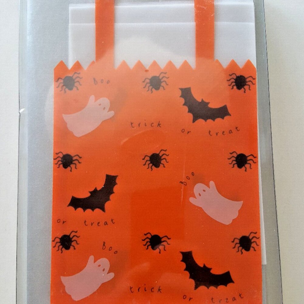 HALLOWEEN Party Invites / Notecards MER MERI Box of 8 Printable Treat Bag Design